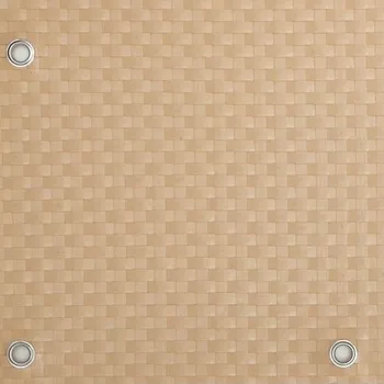 balkonová zástěna Balkonová zástěna - umělý ratan, rozměr 0,6x12 m - béžová - VÝPRODEJ (Ratanová rohož z technoratanu)