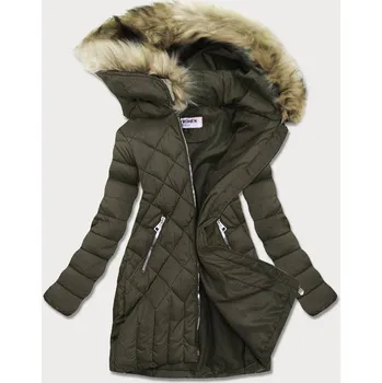 Dámská zimní prošívaná bunda LF808 khaki S