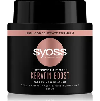 Vlasová regenerace Recenze Syoss Keratin Boost intenzivní vlasová maska 500 ml