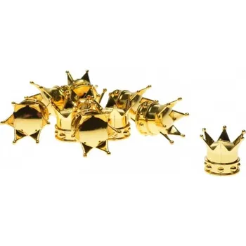 ventilky Kryt na ventilek korunka zlatá 2ks (Čepička na kola korunka zlatá)