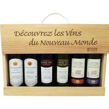 Víno Malette kolekce vín z nového světa 6×0,25l Dřevěný box