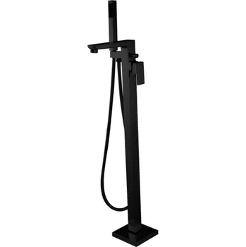 Vodovodní baterie Invena Paros, volně stojící vanová baterie, černá matná, INV-BW-09-W04-A