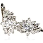 Zlatnictví Helios Zářivé náušnice bílé zlato