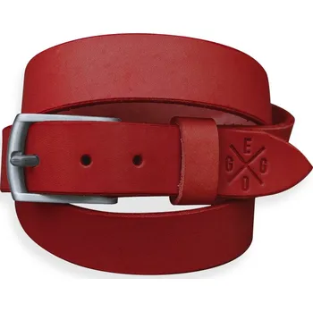 Opasek Eggo Sahlins kožený opasek Červená