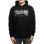Thrasher Flame Logo mikina černá/černá S