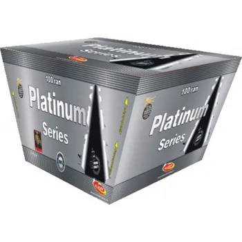 Zábavní pyrotechnika Pyrotechnika Kompaktní ohňostroj 100 ran / 20mm Platinum Series šikmý