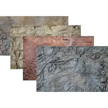 Dekorace do terária AKVA-TERA.CZ (SK) Akvarijní pozadí 3D SLIM 150x60 cm (2 díly)