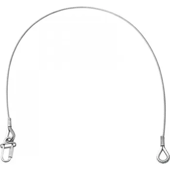 Lanko pro jízdní kolo Lanko jistící UNV-35FB, 6 mm x 1000 mm, stříbrné, do 35 kg