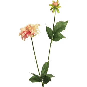 umělá květina Umělé květina, Jiřinka - Dahlia mini spray růžová V70 cm