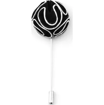 Brož Černá kamélie do klopy - Warren Asher