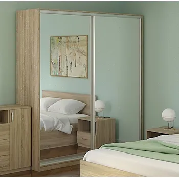 Šatní skříň Max-i Šatní skříň se zrcadlem LAVRAS dub sonoma