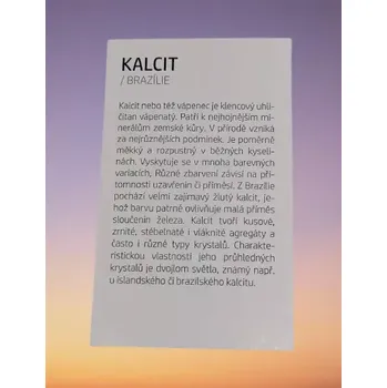 Svatební dekorace Kartička ke KALCITU