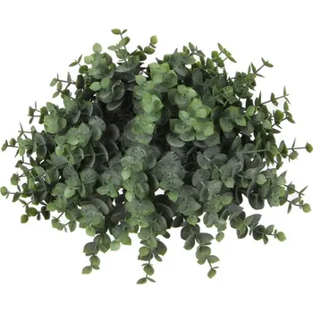 umělá květina Umělá rostlina, Blahovičník - Eukalyptus půlkoule zelený V15, P26 cm