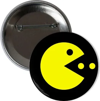 Odznáček s potiskem Placka Pac Man