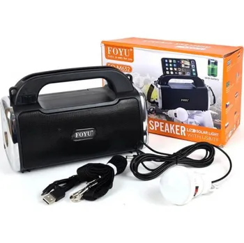 Multifunkční systém FOYU FO-M632 - solární panel, blu reproduktor (Bluetooth reproduktor se solárním nabíjením.)