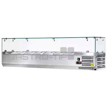 Nástavba "pizza" chladící 1500x395 5xGN1/3 + 1GN1/2