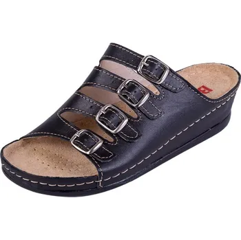 Dámská obuv Buxa Dámská zdravotní kožená obuv BZ220 - Černá Velikost: 41