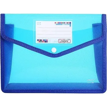 Aktovka na dokumenty Vodotěsná taška na dokumenty PVC s organizátorem - modrý