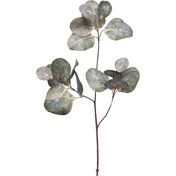 umělá květina umělá větev, Blahovičník - Eukalyptus 'Dollar' bílý/zelený 60 cm