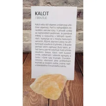 Sběratelství Kartička a minerál KALCIT