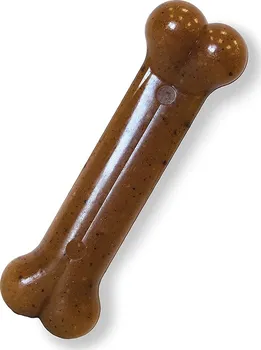 Hračka pro psa Nylabone Extreme kost s příchutí slaniny M 20 cm hnědá