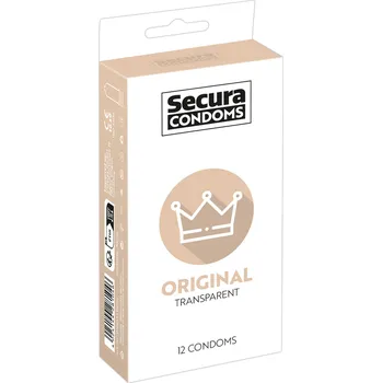 Kondom Secura Original - lubrikované latexové kondomy 12 ks