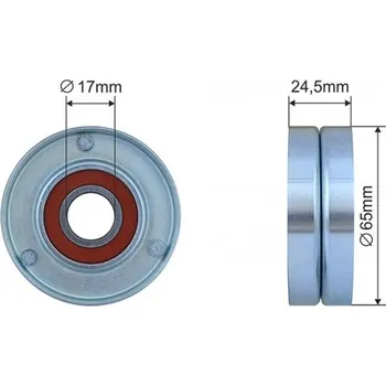 Rozvod motoru NAPÍNACÍ KLADKA VÍCEDRÁŽKOVÉHO AUDI A1, A3, VW GOLF 6, POLO, SKODA FABIA, YETI 1.2 500514 NTY
