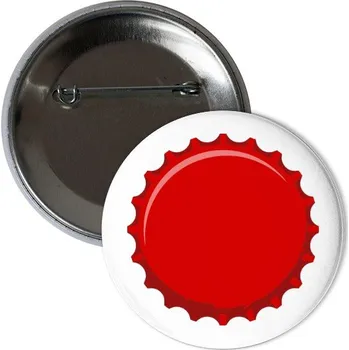 Odznáček s potiskem Placka kovové víčko