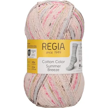 Příze Regia 4-Ply Cotton Color 2477 Holiday (Ponožková příze bavlněná Regia 4-Ply 2477 Holiday Cotton Color )