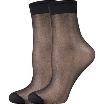 Pánské ponožky Ponožky dámské silonkové Lady B NYLON socks 20 DEN 5 párů - černé, 35-41