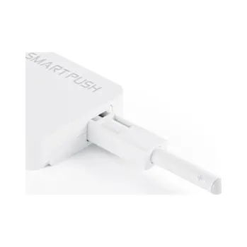 Nábytkové kování MEBELOVÝ ODBOJNÍK TIP-ON S TICHÝM DOVÍRÁNÍM SMART PUSH STRONG BÍLÝ