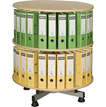 Policová skříň Archivační otočná skříň 2 patra / dekor buk