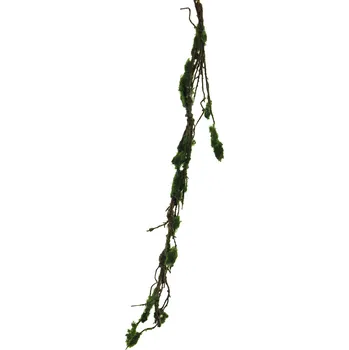 umělá květina umělá větev, Větvička Girlanda s mechem zelená délka 100 cm