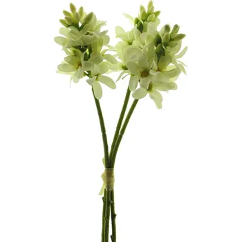 umělá květina Umělá květina, Hyacint svazek x3 krémový 30 cm