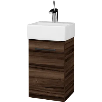 Koupelnový nábytek Dřevojas Umyvadlová skříňka HOST SZD 35 - D06 Ořech / Úchytka T06 / D06 Ořech / Levé