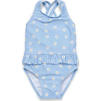 Kojenecké plavky LITTLE DUTCH plavky bez rukávů Daisies Blue vel. 86/92 cm