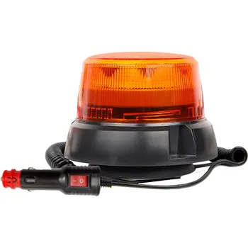Maják Výstražný LED maják, montáž na magnet, oranžový, 24W, 12-24V (TT.1425)