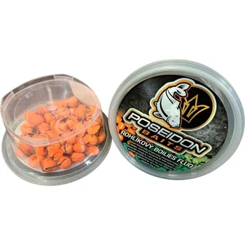 Boilies POSEIDON BAITS Rohlíkový boilies fluo 35g Čoko Pomeranč