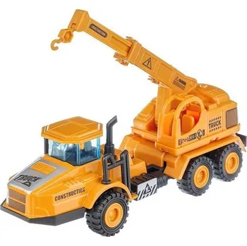 autíčko Model - Stavební stroj - Tahač s jeřábem 1:50