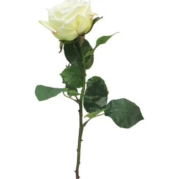 umělá květina Umělá květina, Růže - Rosa Servati bílá 68cm