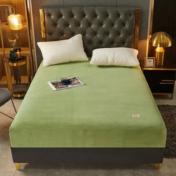 Prostěradlo Plyšové prostěradlo Nordic: teplé, měkké a elastické - 1,Povlak na polštář 48x74cmx2