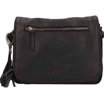 Kabelka Dámská kožená crossbody kabelka Justified Hoben - černá