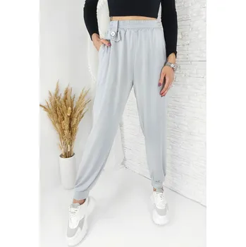 Dámské kalhoty Sweetissima Šedé dámské kalhoty 62421SI Velikost: XS-M