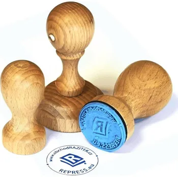 Razítko Kulaté dřevěné razítko ø 50 mm - vč. štočku