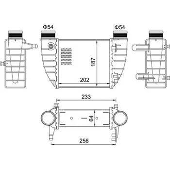 Chladič motoru Chladič turba HART 620 247