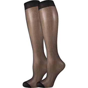 Pánské ponožky Podkolenky dámské Lady B NYLON knee-socks 20 DEN 5 párů - černé, 35-41
