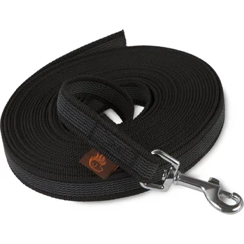 Vodítko pro psa Firedog Stopovačka pogumovaná 20 mm klasická karabina 20 m Barva: Černá
