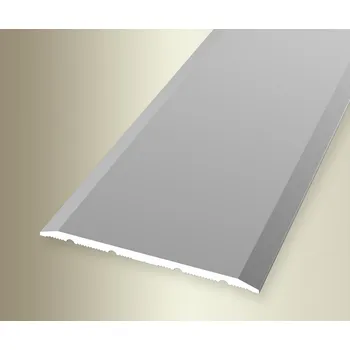 přechodová lišta Küberit 446 SK - Přechodový profil 60 mm, plochý - samolepicí Barva dekoru: stříbro F4, Délka lišty: 300 cm