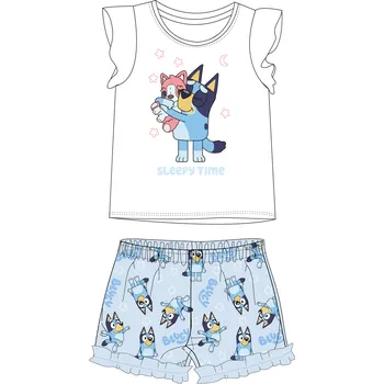 Dívčí pyžamo Bluey - licence Dívčí pyžamo - Bluey 5204011, bílá / světle modrá Barva: Bílá, Velikost: 98