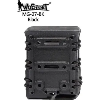 Plastová MOLLE sumka na 7.62 zásobníky - černá, Wosport